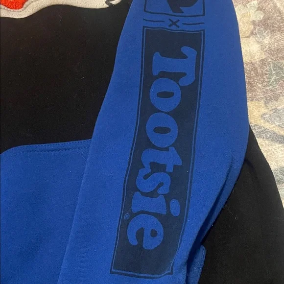 Vintage South Pole Black/Blue/Red Tootsie Colorblock Hoodie - Picture 4 of 6